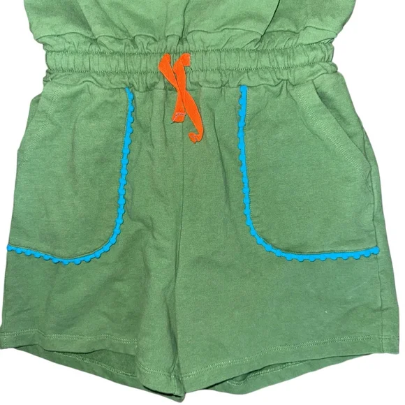 Girls Boden Green Romper Size 7-8Y sleeveless jumper preppy - Picture 5 of 5